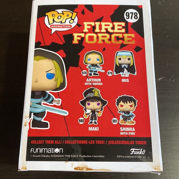 arthur with sword funko pop! from fire force - Picture 2 of 3